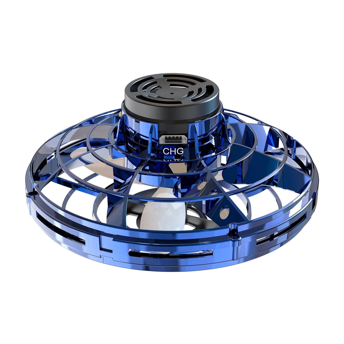Flying Spinner,Mini Drones for Kids,Flying Orb Ball Hand Controlled,Ufo Magic Ball Toy for Adult and Kids (Blue)