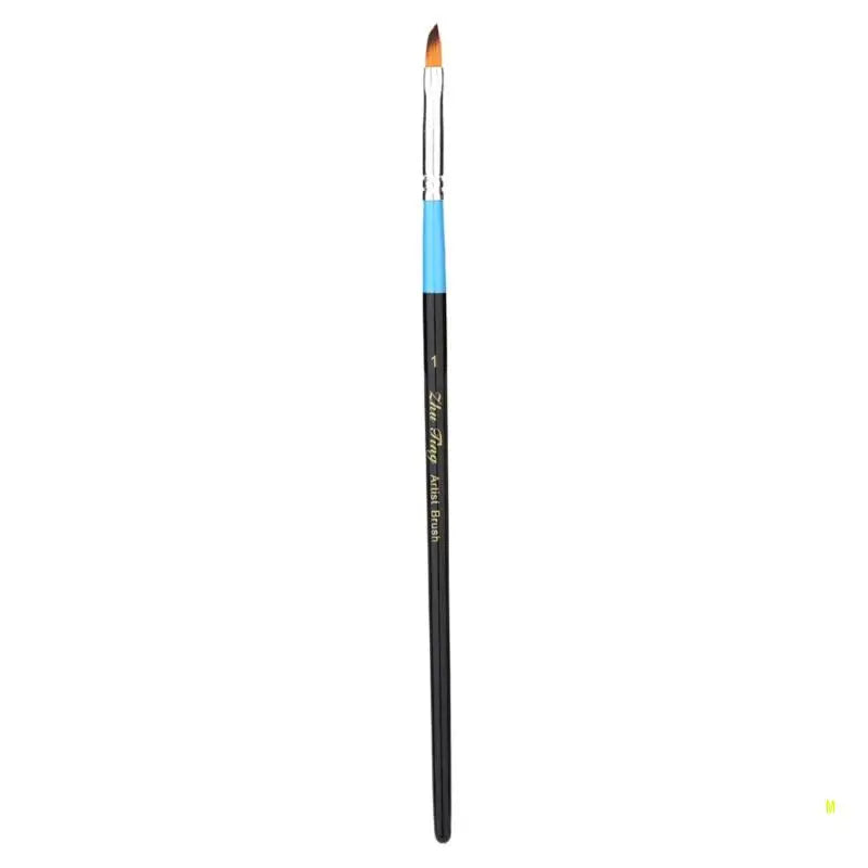 Hand Painted Brush Nylon Hair Artist Paintbrush Acrylic Art Paint Brush, Fine Tip Paint Brush for Watercolor Paint Brush F19E