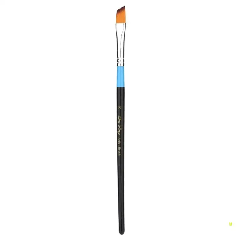 Hand Painted Brush Nylon Hair Artist Paintbrush Acrylic Art Paint Brush, Fine Tip Paint Brush for Watercolor Paint Brush F19E