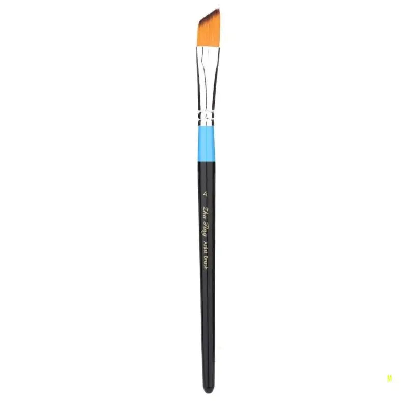Hand Painted Brush Nylon Hair Artist Paintbrush Acrylic Art Paint Brush, Fine Tip Paint Brush for Watercolor Paint Brush F19E