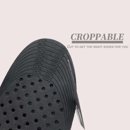 Height Increasing Insole with Air Cushion, Adjustable 1.2" to 3.5" Lift