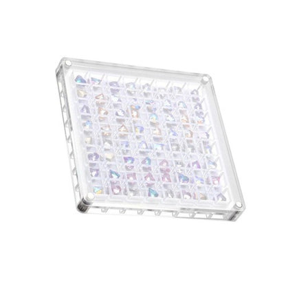 Acrylic Magnetic Seashell Display Box, Clear Gemstones Beads Storage Display Box