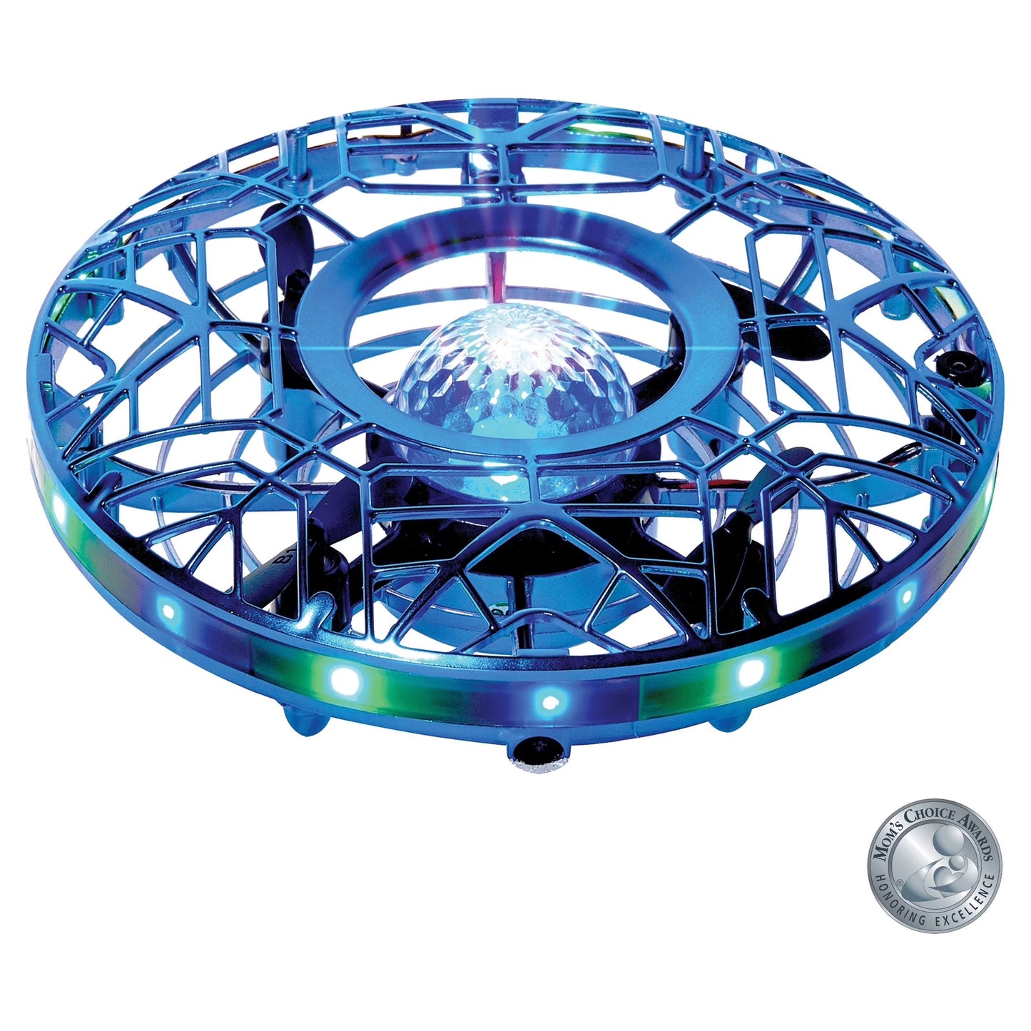 Scoot Pro Aerial Mini Hand Operated UFO Drone – LED Lights, Rechargeable Toy for Kids 8+