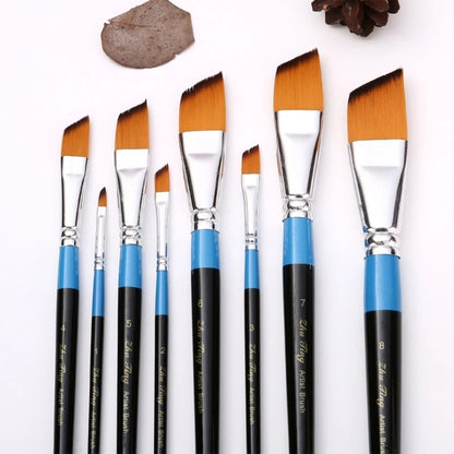 Hand Painted Brush Nylon Hair Artist Paintbrush Acrylic Art Paint Brush, Fine Tip Paint Brush for Watercolor Paint Brush F19E